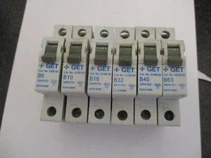 GET SCHUPA G1M RANGE B6 B10 B16 B20 B32 B40 B50 B63 AMP 6KA SINGLE POLE MCB'S - Picture 1 of 1