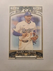 2024 Allen & Ginter Boxloader Triple Rip Card Mookie Betts #BRIP-MB /99 UNRIPPED - Picture 1 of 2
