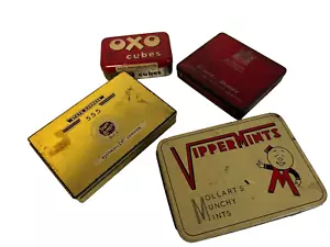 Vintage Advertising Tins Viper Mints OXO State Express 555 Benson & Hedges - Picture 1 of 8