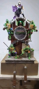 Rare Bradford Exchange 2017 Teenage Mutant Ninja Turtles Cuckoo Clock - Works  - Picture 1 of 14