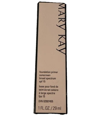 New In Box Mary Kay Foundation Primer Sunscreen with SPF 15 Full Size ~Fast Ship - Image 1 of 4