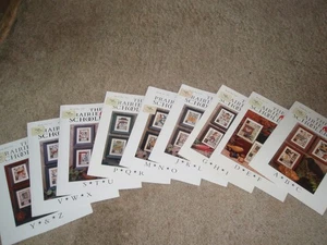 Set of 9 THE PRAIRIE SCHOOLER COMPLETE ALPHABET Cross Stitch A-Z 27 charts c2002 - Picture 1 of 6