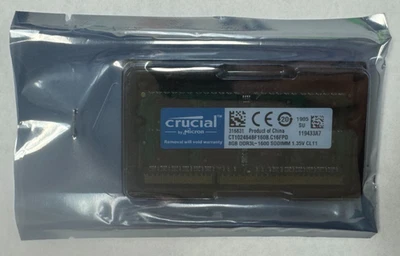 Memoria Crucial DDR3 S0DIMM de 8 GB Foto 1 de 2