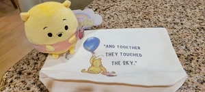 NWT Disney Ufufy Winnie the Pooh 4” Plush Stuffed Animal Toy + Pooh zipper pouch - Picture 1 of 9