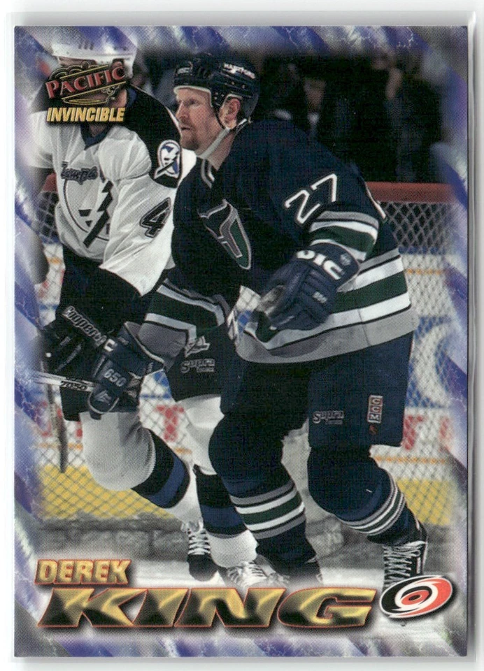 1997-98 PACIFIC INVINCIBLE DEREK KING CAROLINA HURRICANES #37 - Image 1 of 3