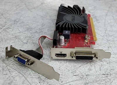 ASUS AMD Radeon HD6450 EAH6450 Video Card 1GB DDR3 DVI HDMI VGA PCIe - Image 1 of 3