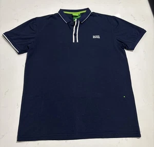 Hugo Boss Kurzarm Poloshirt Herren Größe L Modern Fit Navy Blau - Bild 1 von 11