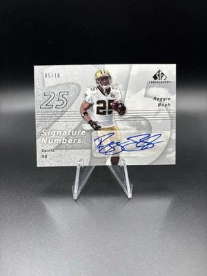 Reggie Bush 2007 SP Chirography Autograph #/10 Auto Heisman USC Saints - Image 1 of 2