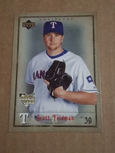 2006 SCOTT FELDMAN UPPER DECK ARTIFACTS ROOKIE CARD RC #91 TEXAS RANGERS - Picture 1 of 2