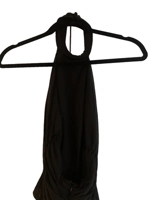 Body negro Misha Collection Natalia talla S usado en excelente estado body halter excelente Foto 1 de 4