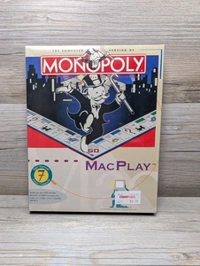 Monopoly MacPlay 1994 Computer Game for Macintosh New Sealed Vintage - Picture 1 of 6