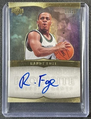 RANDY FOYE 2006-07 UPPER DECK EXQUISITE COLL ROOKIE ENSHRINEMENTS AUTO RC 05/25 - Image 1 of 2