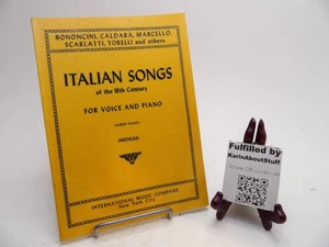 Italian Songs of the 18th Century for Voice & Piano Medium music Albert Fuchs - Picture 1 of 3