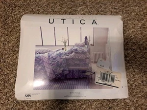 Utica Lilac Breezes Queen Flat Sheet NOS MADE IN USA - Picture 1 of 3
