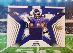 2025 Score - Stars of the NFL Lamar Jackson #SNJ-LJN Jersey (Memorabilia) Ravens - Imagen 1 de 2