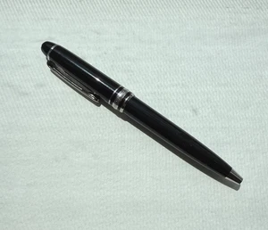 Montblanc Meisterstück Black Platinum Line Mozart Ballpoint Pen 105.8mm w/ Pouch - Picture 1 of 7