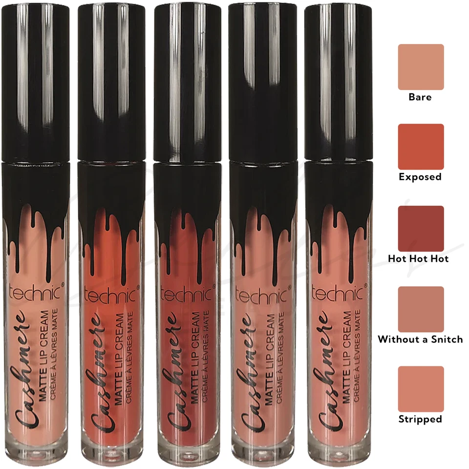 TECHNIC Cashmere Matte Lightweight Lip Cream Lipstick Vegan 6ml *CHOOSE SHADE* - Image 1 of 1