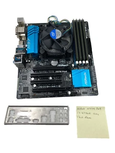 ASRock H97M Pro4 Intel i7-4790K 16GB RAM LGA 1150 Micro ATX Motherboard Tested - Afbeelding 1 van 5