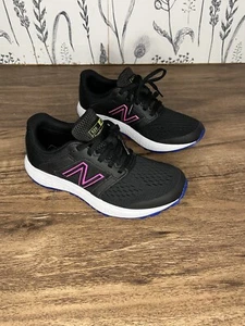 New Balance Womens 520 V5 Running Shoes Black/Pink/Blue Size 5 SKU94 - Picture 1 of 6