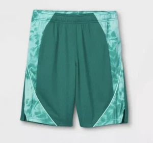 Boys' Block Print Performance Shorts - All in Motion Mint L, Green/Block Print - Picture 1 of 3