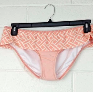 NWT ALEX MARIE BIKINI BOTTOMS SWIMWEAR Size 10 pant basket weave Peach - Picture 1 of 4