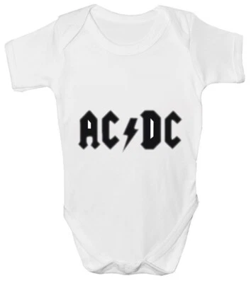 Personalised Baby Grow Rock Bands ACDC Led Zep Guns N Roses Rolling Stones 182