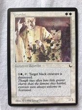 Magic the Gathering MTG EXORCIST The Dark Unplayed Card