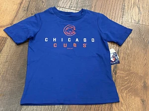 Chicago Cubs MLB Boys' Blue Graphic Short Sleeve T-Shirt Size XXS (4/5) - NWT - Picture 1 of 4