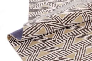 Geometric Modern Hand-Tufted 100% Soft Wool Area Rug Carpet.
