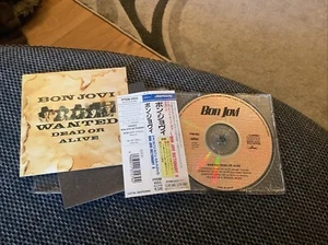 Bon Jovi Wanted Dead Or Alive Japanese Promo CD With OBI And All Booklets Rare - Imagen 1 de 5