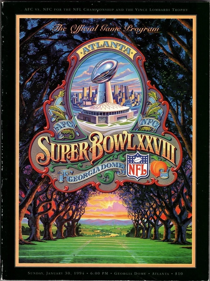 Super Bowl LXXVIII Program, Dallas Cowboys and Buffalo Bills, 1993 - Image 1 of 1