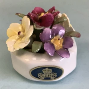 Vintage Aynsley Floral Paperweight 2” Diameter - Picture 1 of 3
