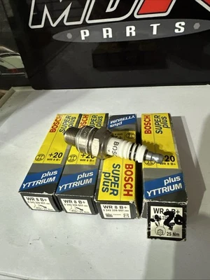 Bosch Super Plus +20 WR 8 B+ Spark Plugs x4 Fits Some Honda Rover Renault VW  - Image 1 of 4