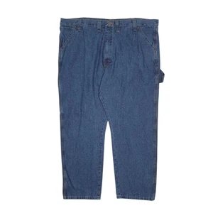 WRANGLER Jeans da falegname regular fit blu denim pantaloni uomo W44 L30 - Foto 1 di 5