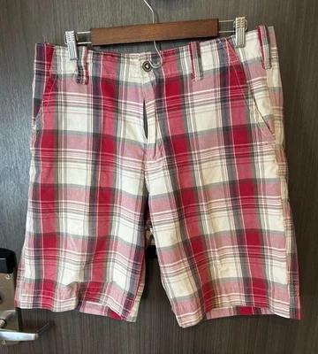 Plugg Co. Chino Shorts Men's 36 Multicolor Plaid tartan Pocket Zip - Image 1 of 4