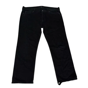 7 For All Mankind Jeans Mens W36 L32 Black Straight Fit Cotton Made in USA - Picture 1 of 16