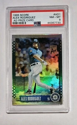 1995 Score #AD1 ALEX RODRIGUEZ Foil AD Prize Card PSA 9 Mint - Image 1 of 2