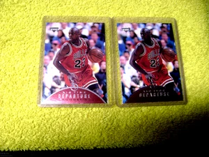 Michael Jordan 1997-98 Upper Deck Air-Time Departure Arrival Bulls AT6 & AT3 MT - Picture 1 of 5
