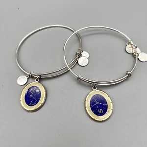 Alex and Ani Astrology Bangles Cancer and Scorpio Constellation Charm Bracelet - Picture 1 of 12
