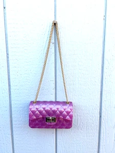 Niñas Bebé Niño Pequeño Cartera Mensajero Bolso de Mano Cadena Oro Rosa - Imagen 1 de 11