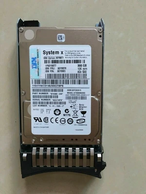 90Y8877 90Y8881 IBM 300GB 10K 6G HOT SWAP SFF 2.5" SAS HARD DRIVE 90Y8878 - Image 1 of 4