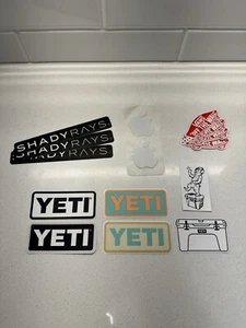 YETI Decals - Apple, Vans, Shady Rays - NEW - Picture 1 of 4