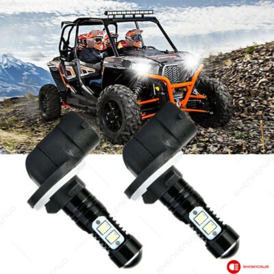 Lâmpadas de LED para faróis Polaris Ranger RZR 500 570 700 800 100W mais brilhantes - Imagem 1 de 4