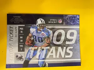 59463 2009 Playoff Contenders Playoff Ticket #95 Bo Scaife TITANS #79/99 - Picture 1 of 3