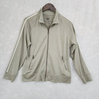 Zenergy By Chico's Full Zip Women's Sweatshirt Shimmer Striped Women's 1/ M 9664 - Image 1 of 4