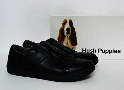 Zapatos escolares de cuero para niños Hush Puppies Layden Genius jóvenes talla 7 M negros Foto 1 de 4