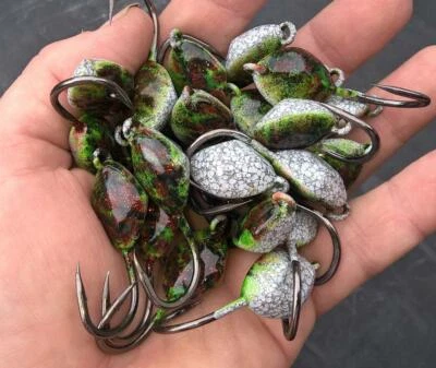 5PK TOG BLACKFISH Cracked Crab Guts SHEEPSHEAD Ocean Sea Sweeper JIGS Tautog Jig - Image 1 of 3