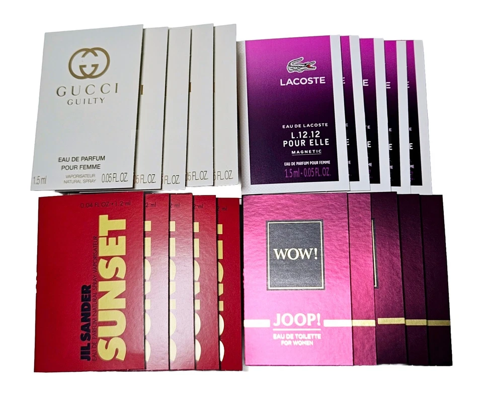 G- 20 Frauen Parfum Proben Joop Lacoste Gucci Jil Sander 20x Stück