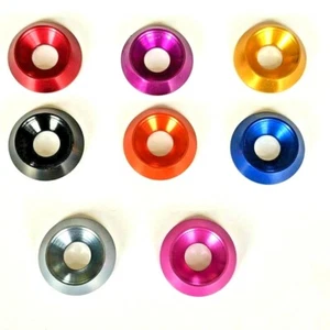 M6 x 19 mm Countersunk Washers Anodised Aluminium -11 Colours - Picture 1 of 44