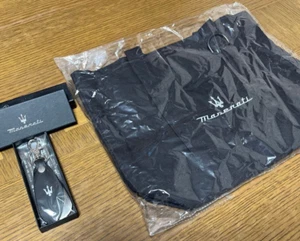 Maserati Leather Keychain Black Shoehorn Tote Bags set Not for Sale Rare Unused - Picture 1 of 2